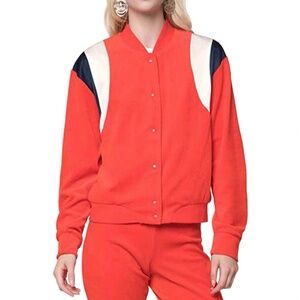 Juicy Couture Velour & Satin Mix Orange Jacket